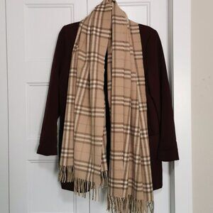 Authentic Burberry Giant Check Nova Check Scarf Stole Wrap
